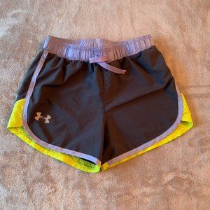 Girls Under Armour athletic running shorts